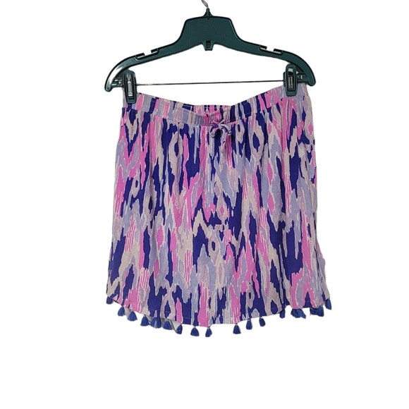 Lilly Pulitzer Skirt Palmer Tassel Multi-Colors Elastic Waist - Picture 3 of 4